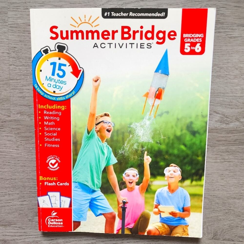 NEW/Unused Summer Bridge Activities Grades 5-6 Educational Workbook Paperback